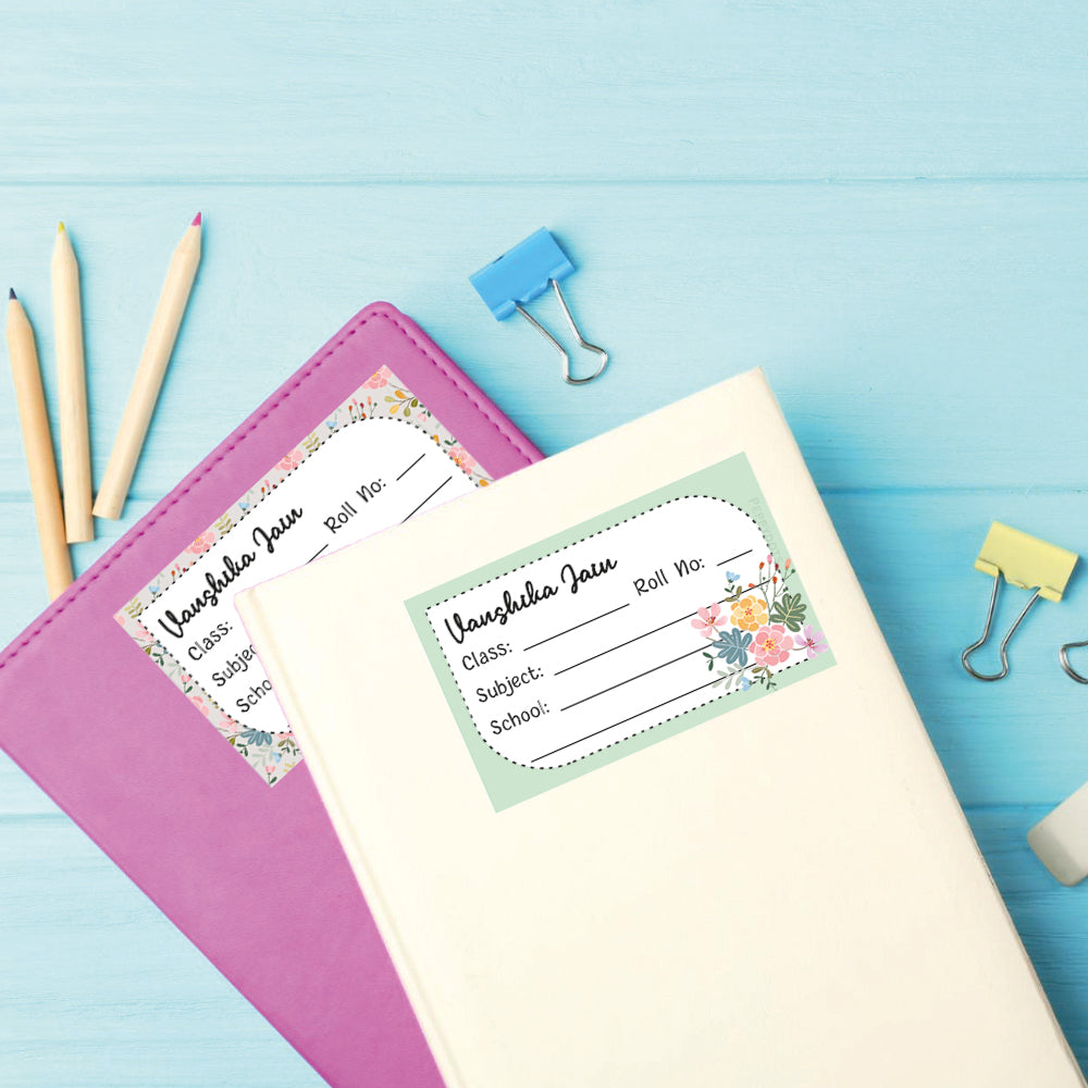 School Book Label - Bouquet Doxbox Store|]Peppydots