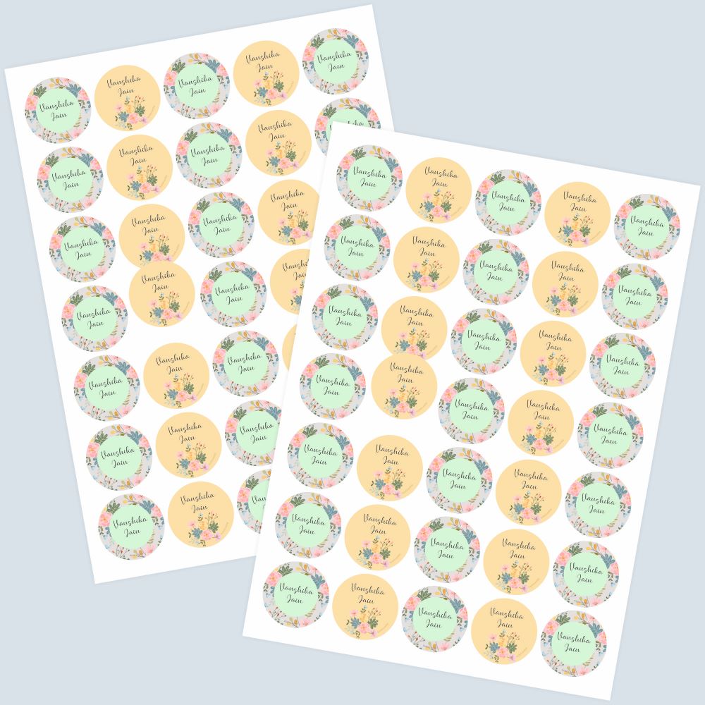 Round Waterproof label - Bouquet Doxbox Store|]Peppydots