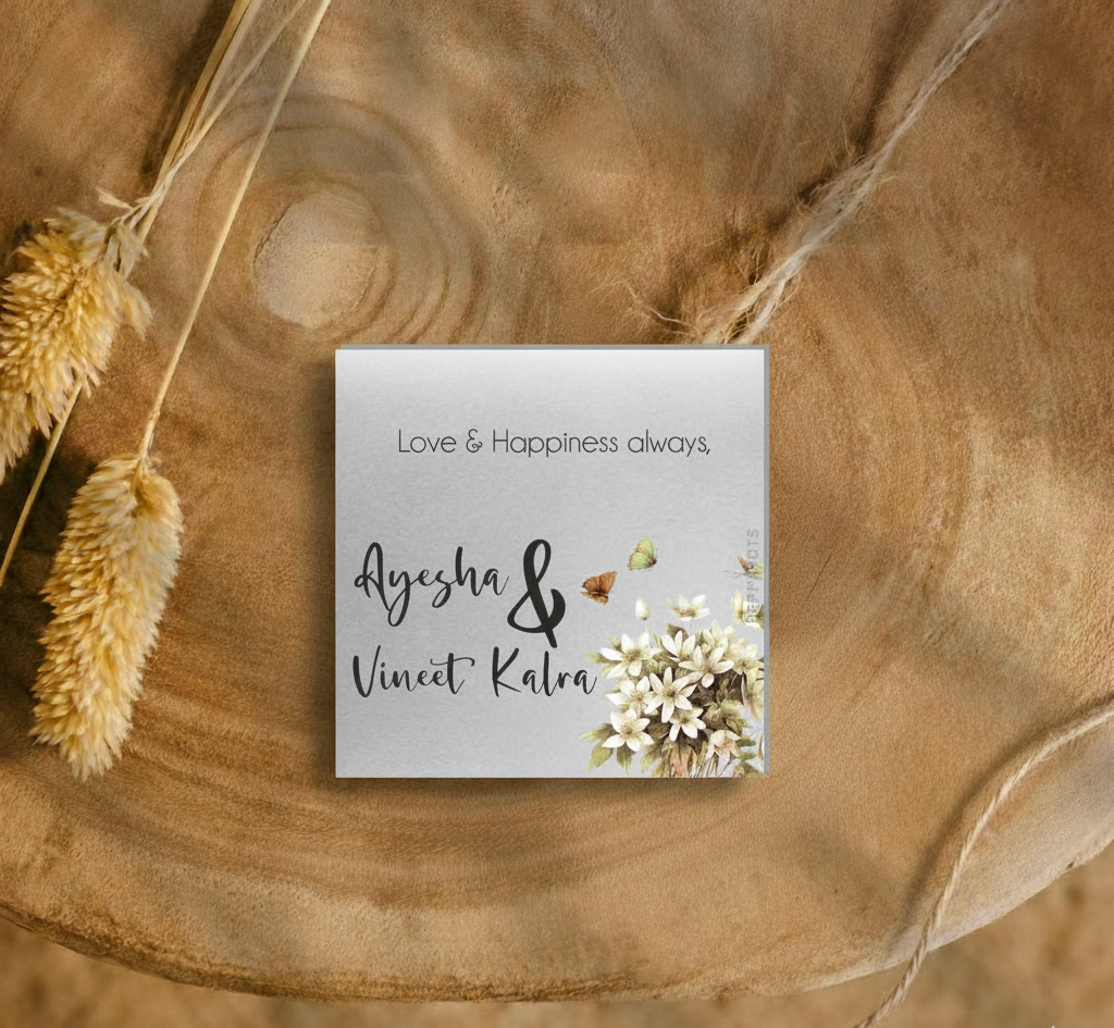 Silver Gift Tag - Bouquet Doxbox Store|]Peppydots