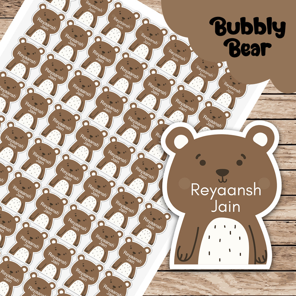Fancy Shape Sticker - Bubbly Bear Peppydots|]Peppydots