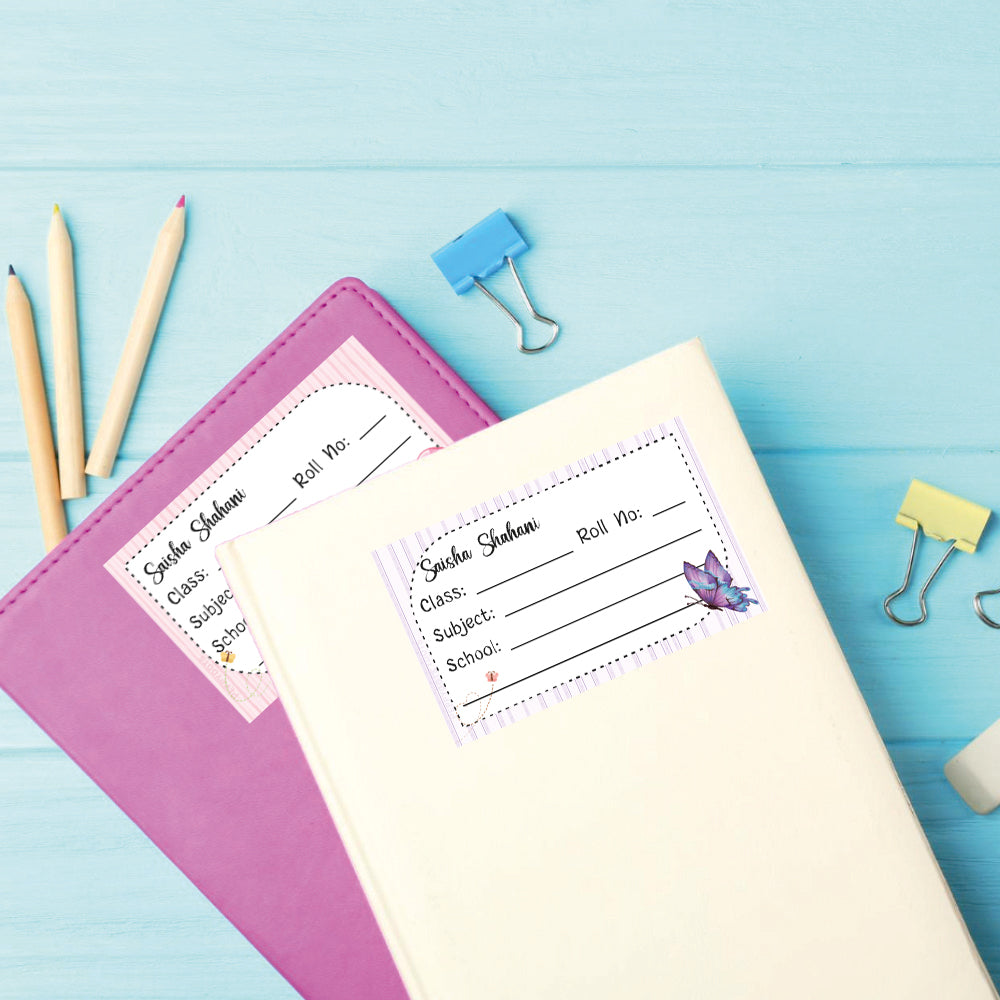 School Book Label - Butterfly Magic Doxbox Store|]Peppydots