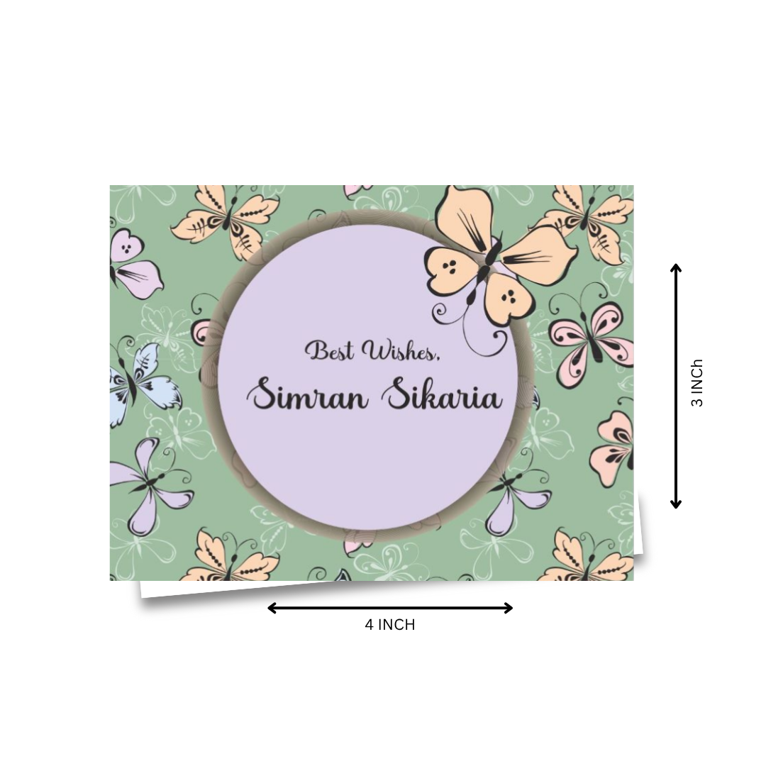 Gift Notecard - Butterfly Pattern Doxbox Store|]Peppydots