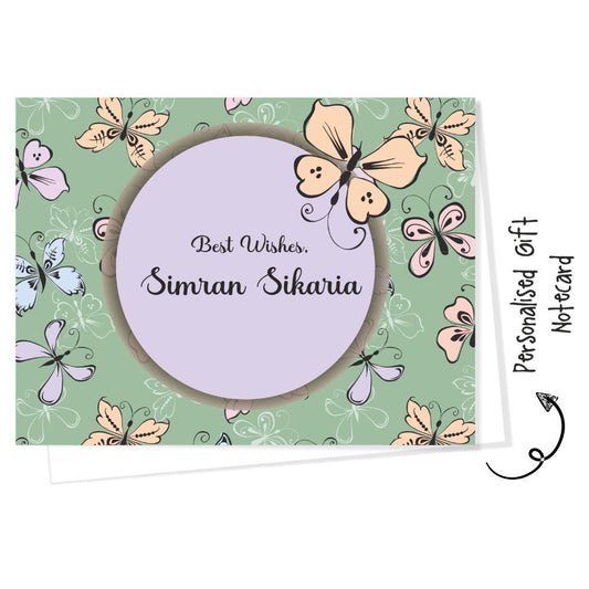 Gift Notecard - Butterfly pattern - Peppydots