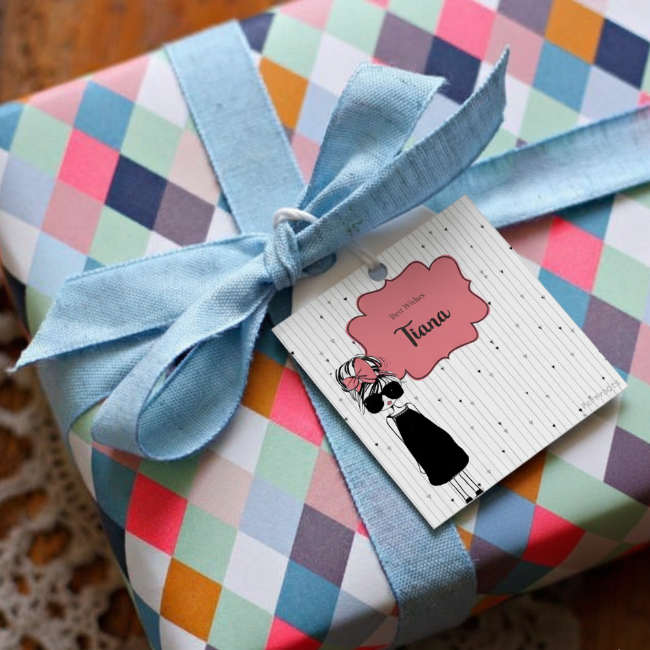 Gift Tag - Camera Girl Peppydots|]Peppydots