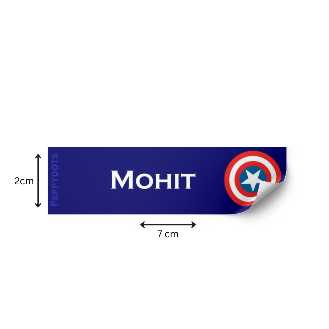 Waterproof Labels - Captain America Doxbox Store|]Peppydots