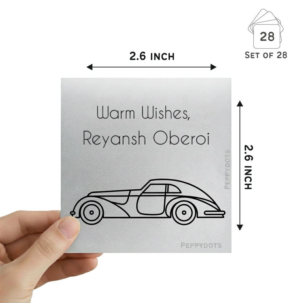 Silver Gift Tag - Car Doxbox Store|]Peppydots