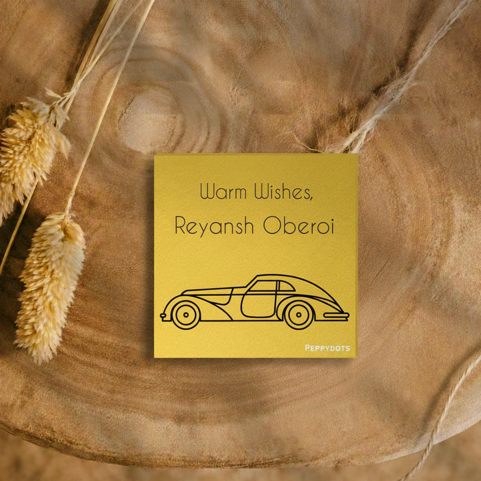 Golden Gift Tag - Car Doxbox Store|]Peppydots