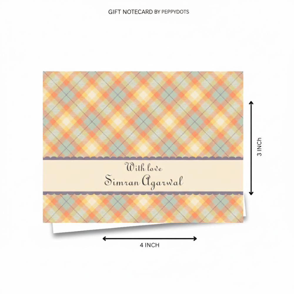 Gift notecard -Checks Doxbox Store|]Peppydots