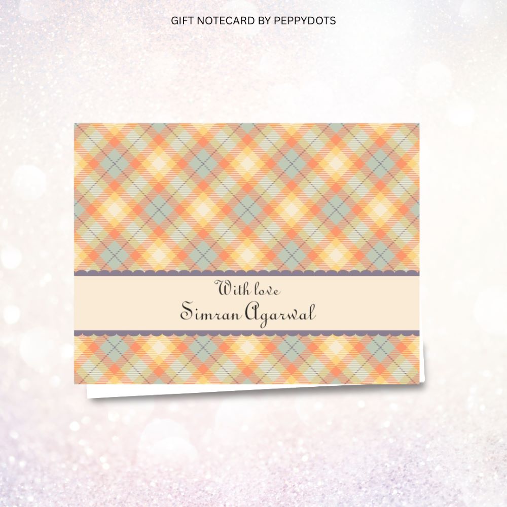 Gift notecard -Checks Doxbox Store|]Peppydots