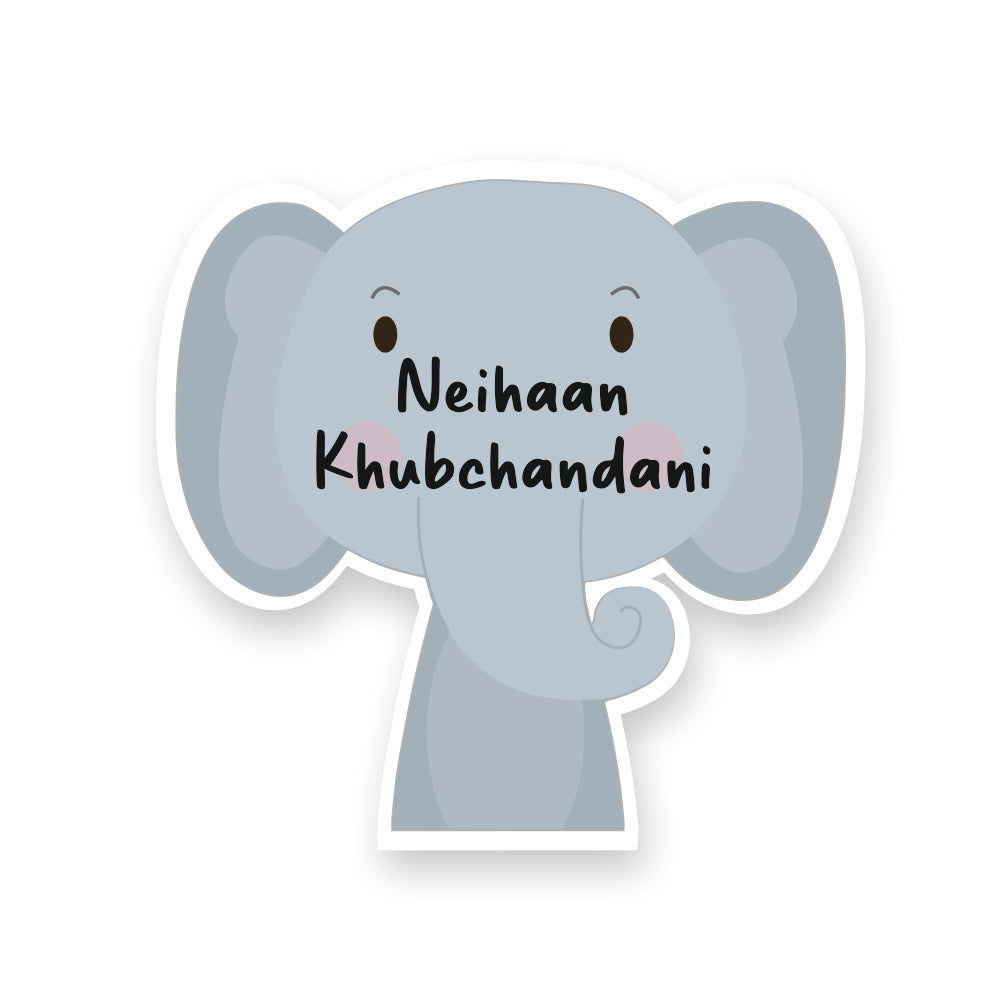 Fancy Shape Sticker - Chubby Elephant Peppydots|]Peppydots