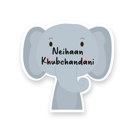 Fancy Shape Sticker - Chubby Elephant Peppydots|]Peppydots