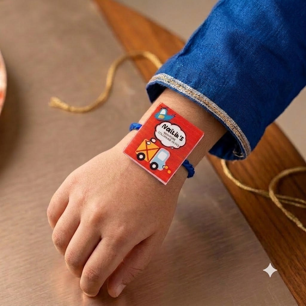 Coloring Book Rakhi - Transport Peppydots|]Peppydots