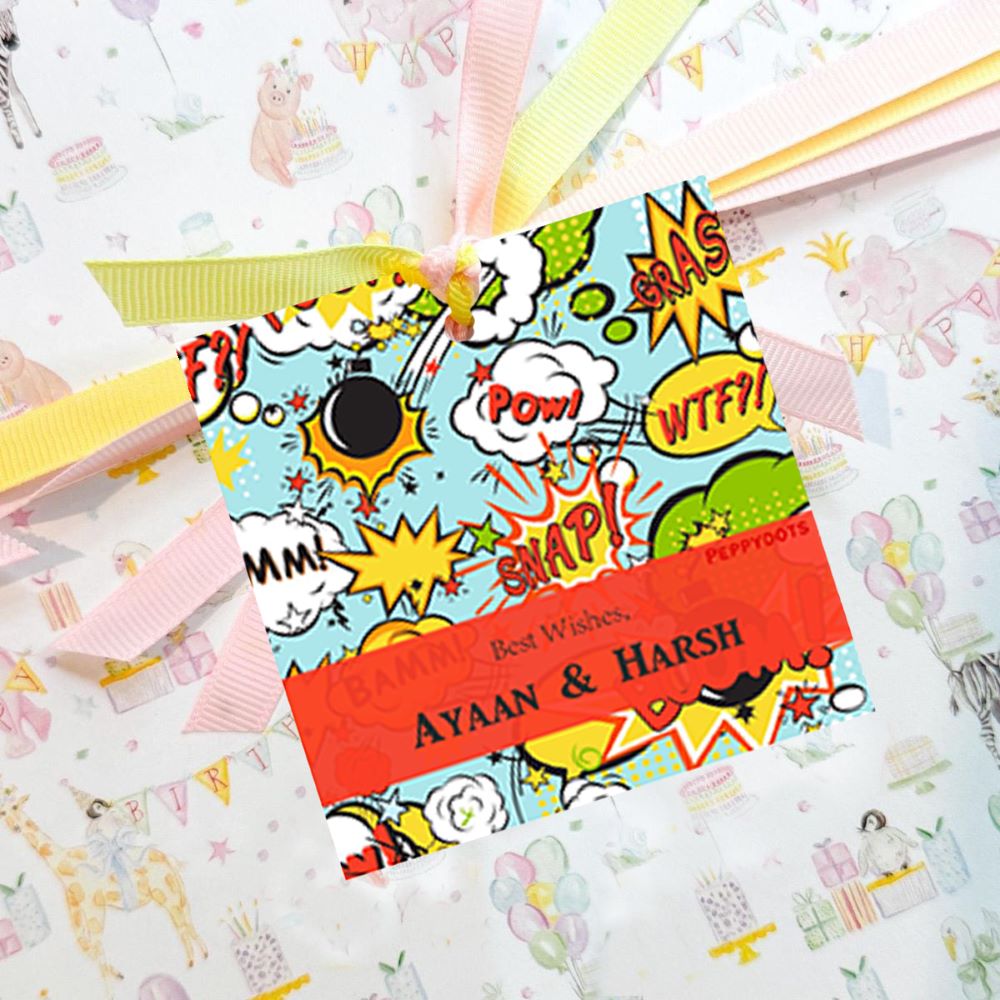 Gift Tag - Comic Peppydots|]Peppydots