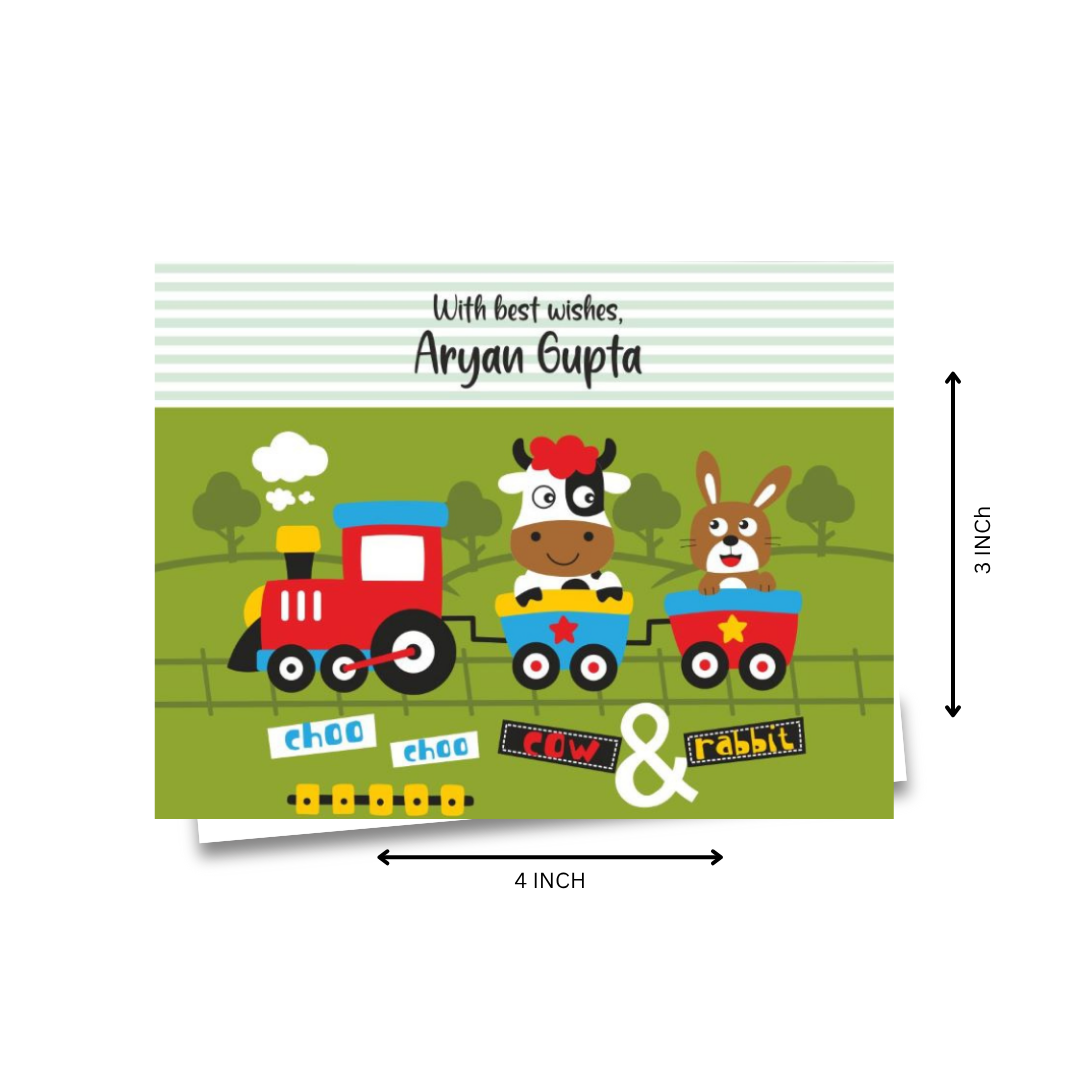 Gift Notecard - Cow & Rabbits Doxbox Store|]Peppydots