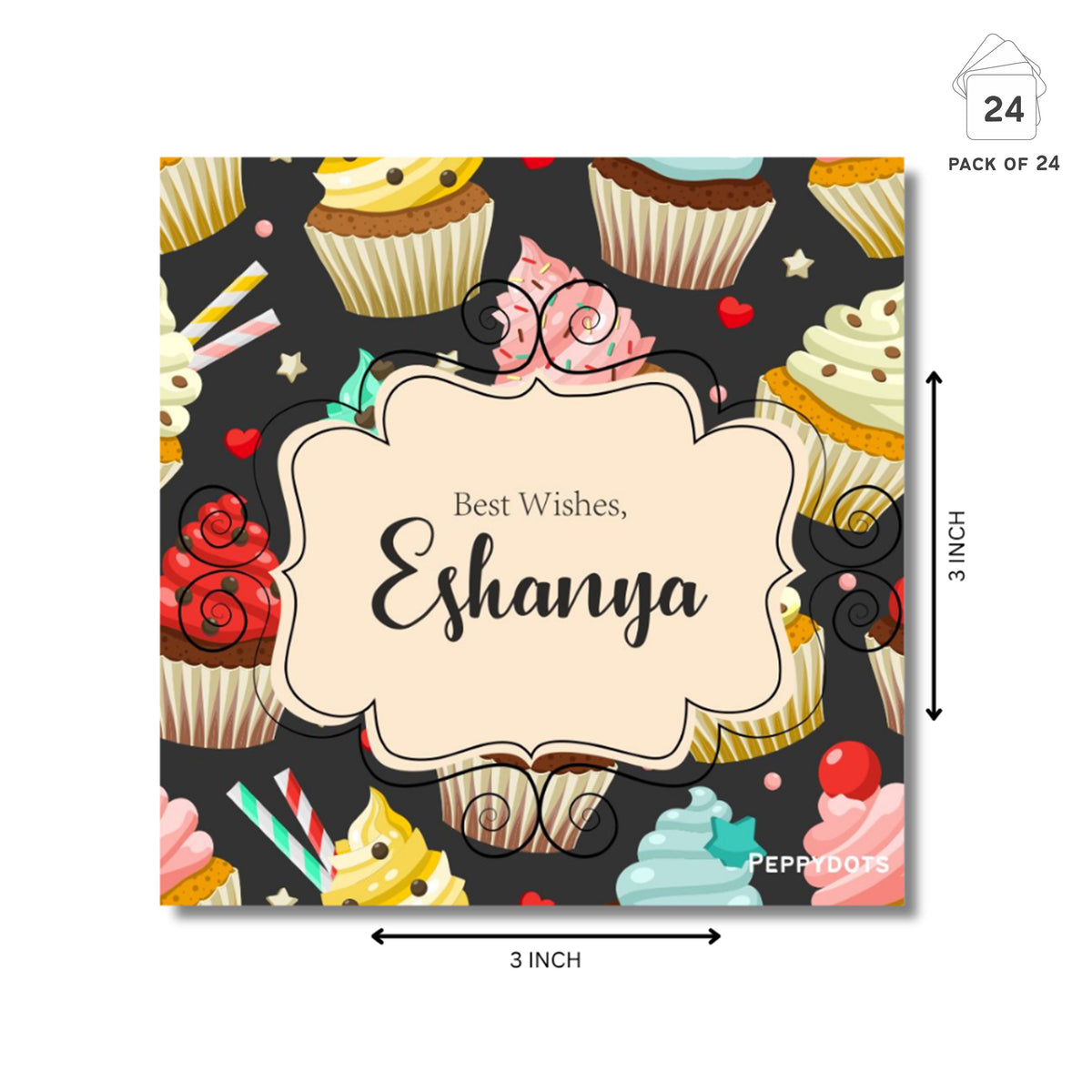 Gift Tag - Cupcake Peppydots|]Peppydots