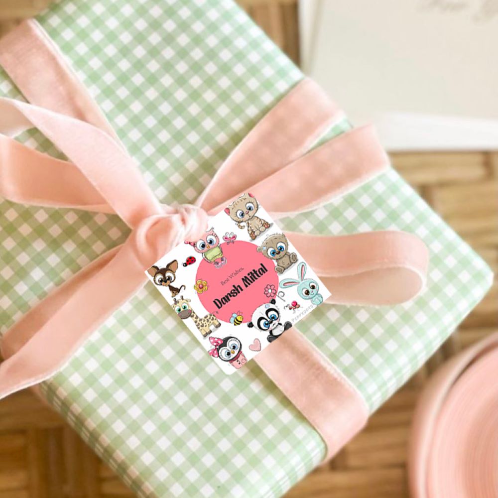 Gift Tag - Cute Animal Peppydots|]Peppydots