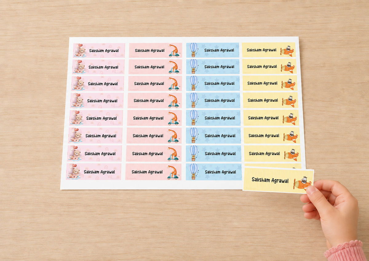 Waterproof Labels - Cute Animals Peppydots|]Peppydots
