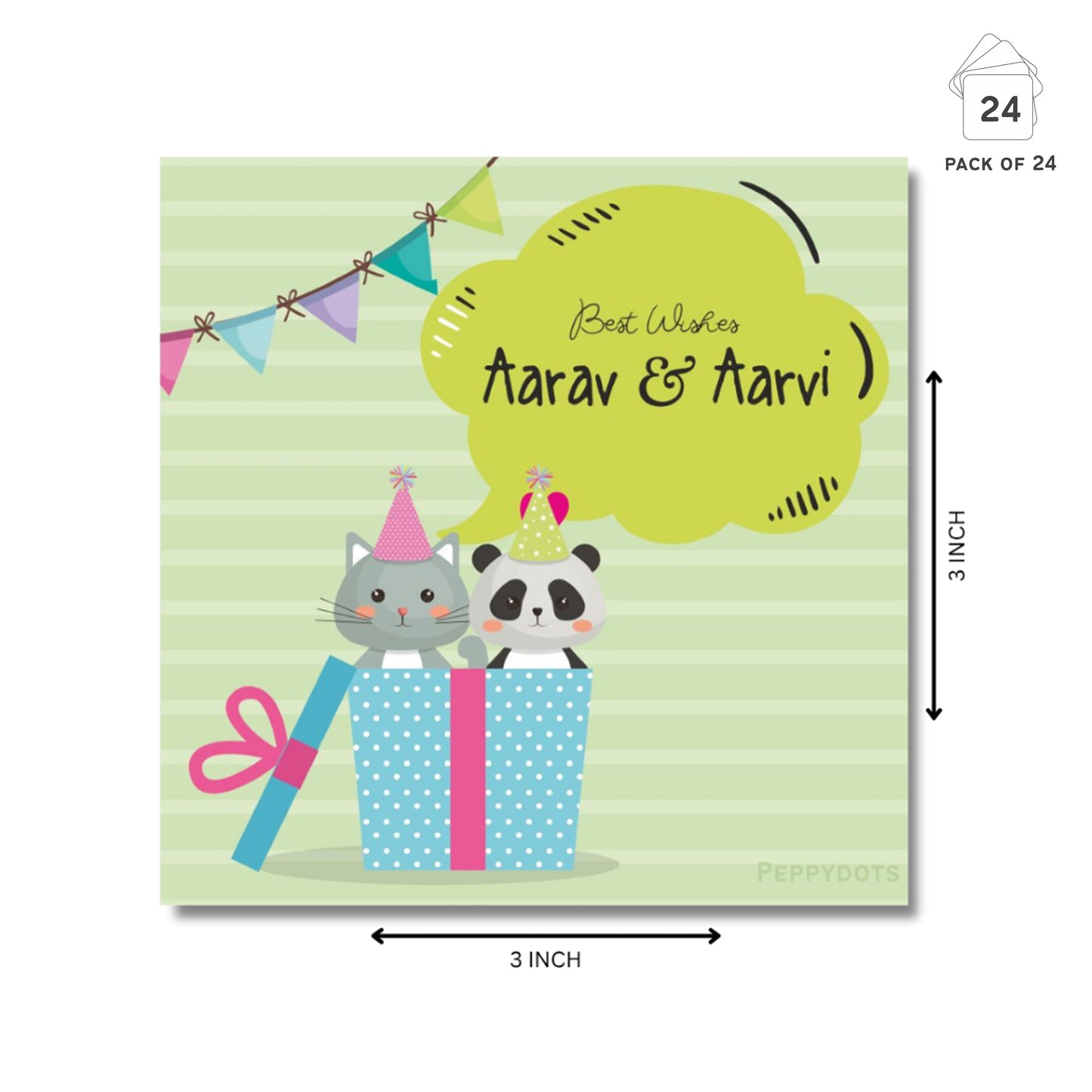 Gift Tag - Cute Cat Doxbox Store|]Peppydots