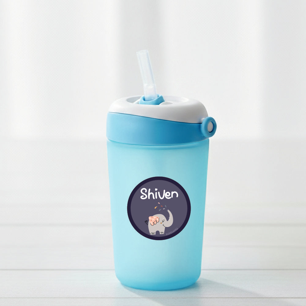 Round Waterproof Labels - Cute Elephant Doxbox Store|]Peppydots