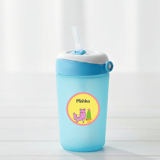 Round Waterproof Labels - Cute Llama Doxbox Store|]Peppydots