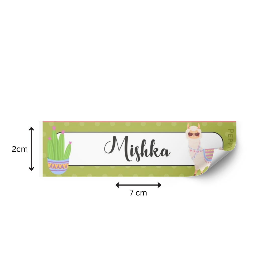 Waterproof Labels - Cute Llama Doxbox Store|]Peppydots