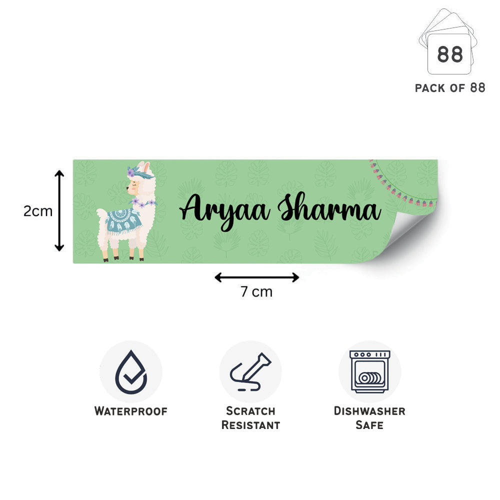 Waterproof Labels - Cute Llama Doxbox Store|]Peppydots