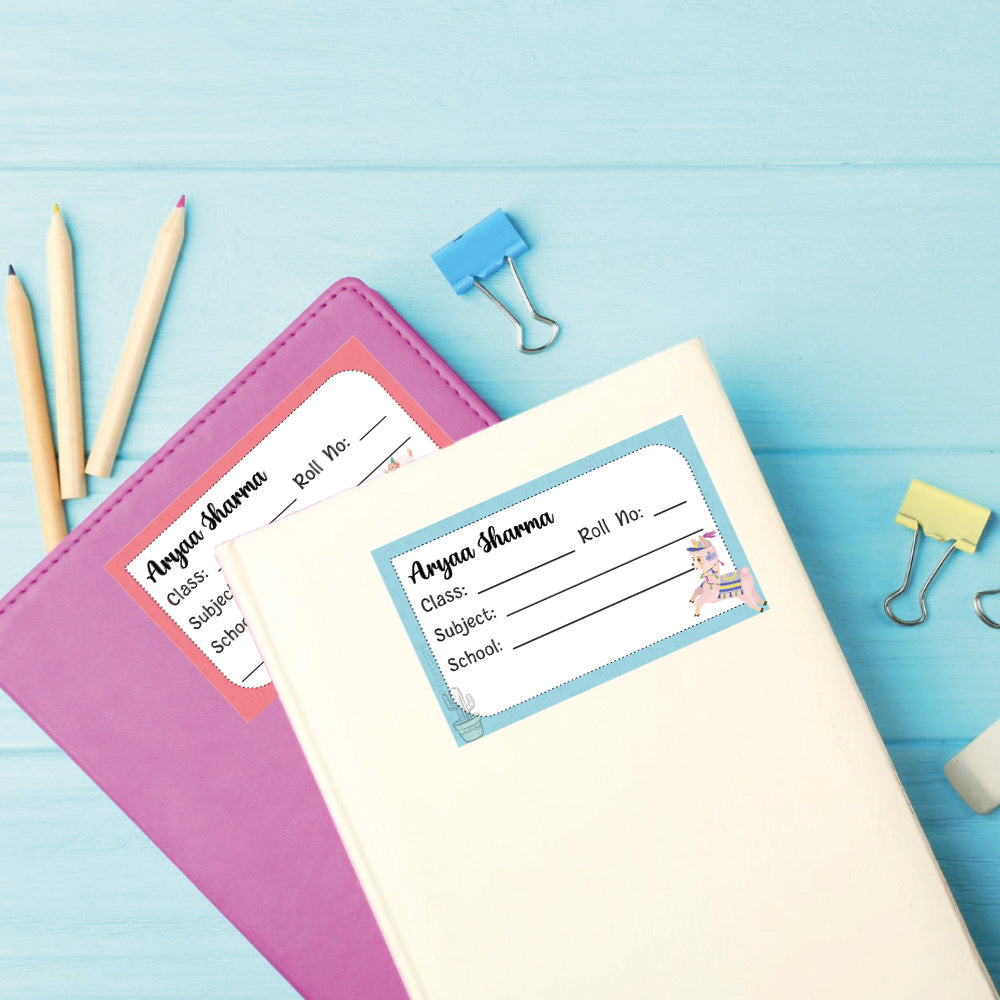 School Book Label - Cute Llama Doxbox Store|]Peppydots