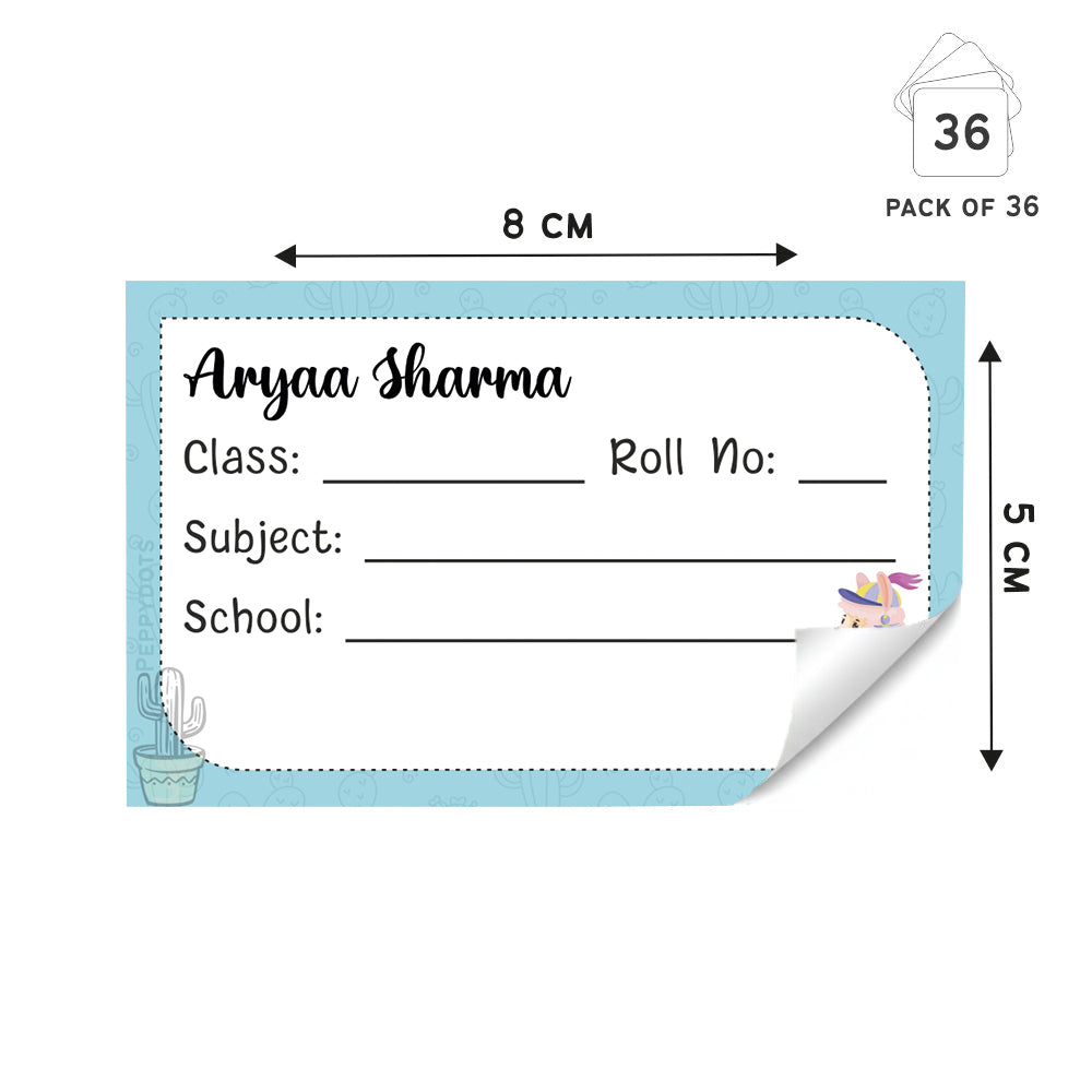 Personalized School Book Labels - Cute Llama Peppydots|]Peppydots