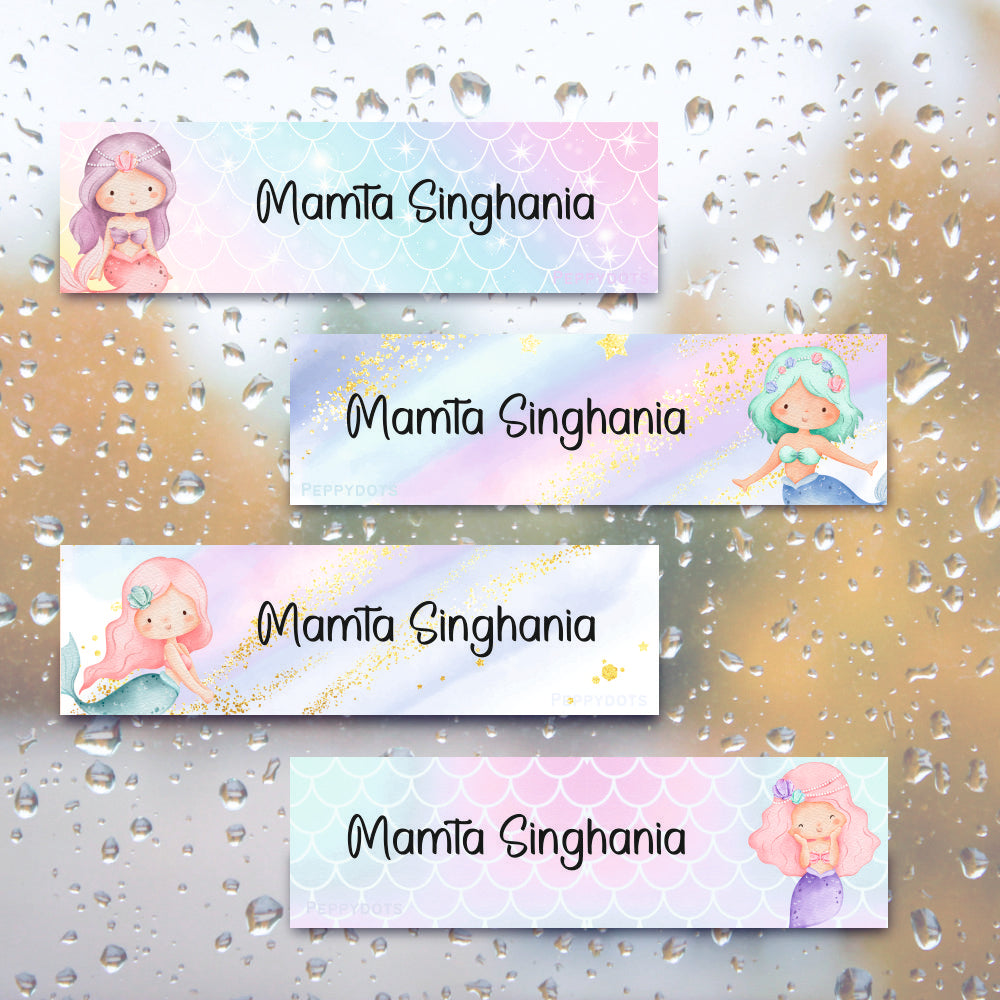 Waterproof Labels - Cute Mermaid Doxbox Store|]Peppydots