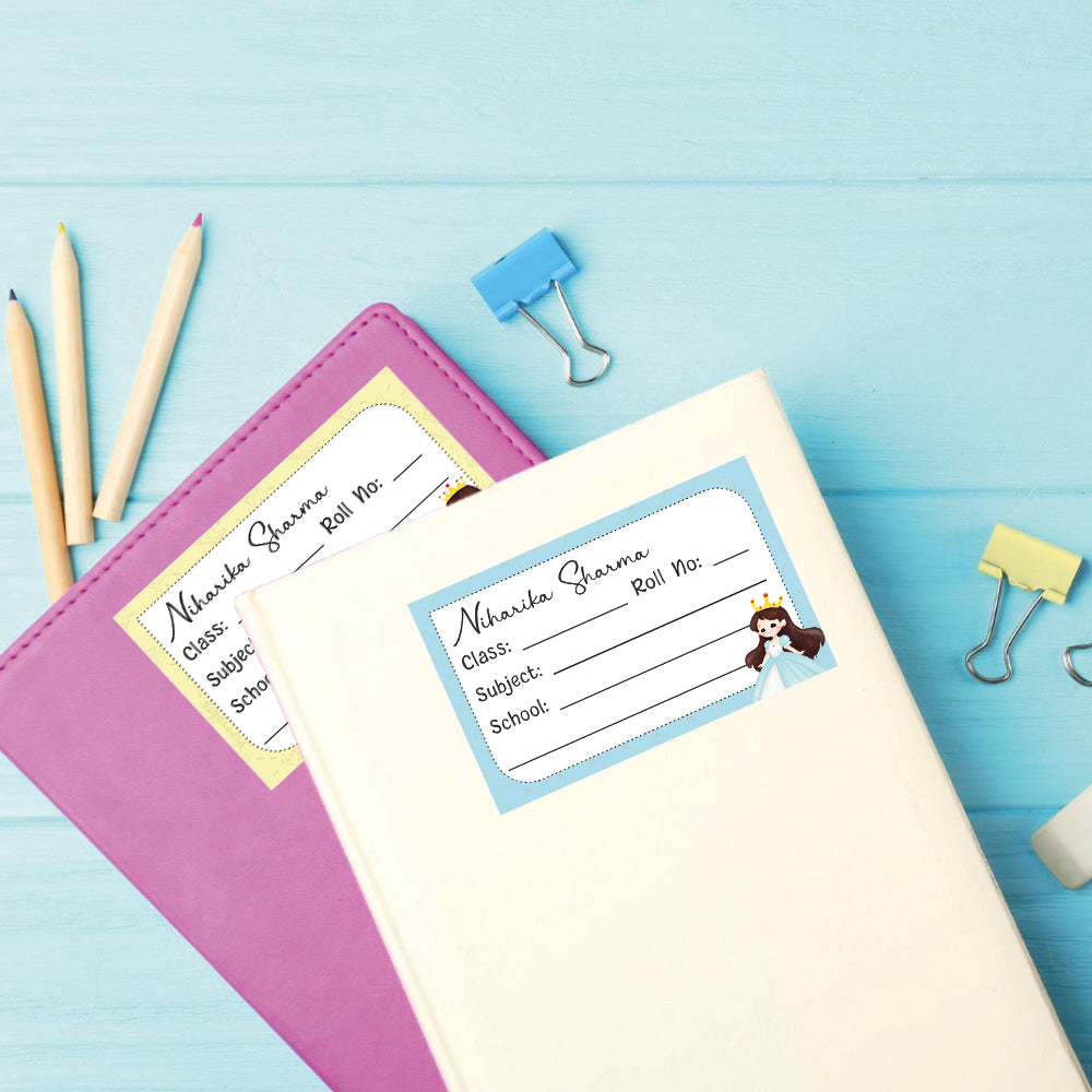 School Book Label - Cute Princess Doxbox Store|]Peppydots