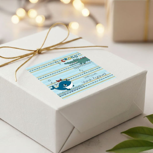 Gift Labels - Cute whale Doxbox Store|]Peppydots