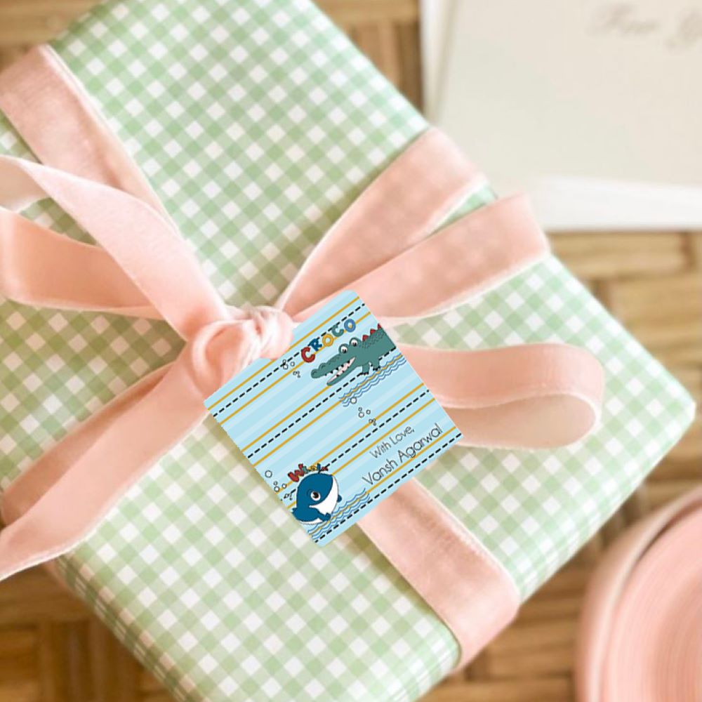 Gift Tag - Cute Whale Peppydots|]Peppydots
