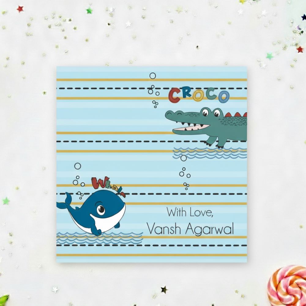 Gift Labels - Cute whale Doxbox Store|]Peppydots