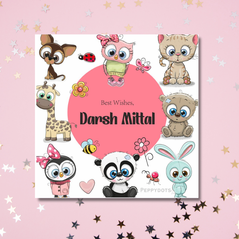 Gift Tag - Cute Animal Doxbox Store|]Peppydots