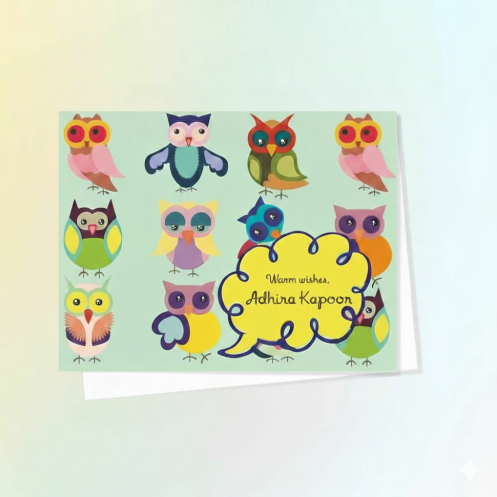 Gift Notecard - Cute Owls Doxbox Store|]Peppydots