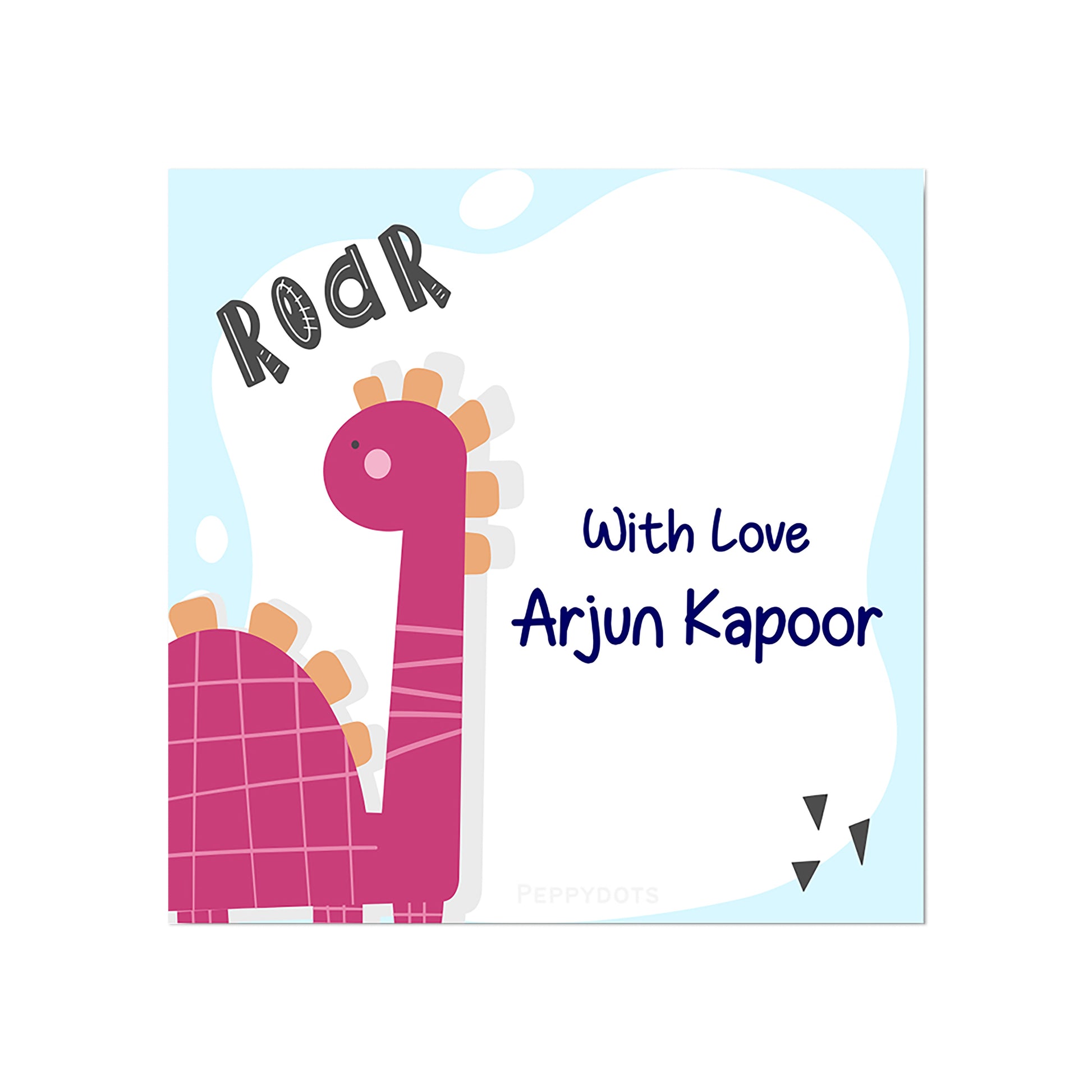 Gift Tag - Dino Roar Peppydots|]Peppydots