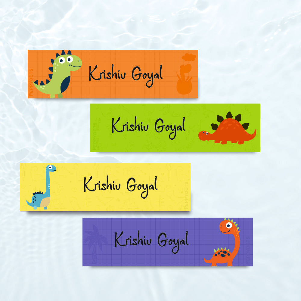 Waterproof Labelss - Dino colours Doxbox Store|]Peppydots