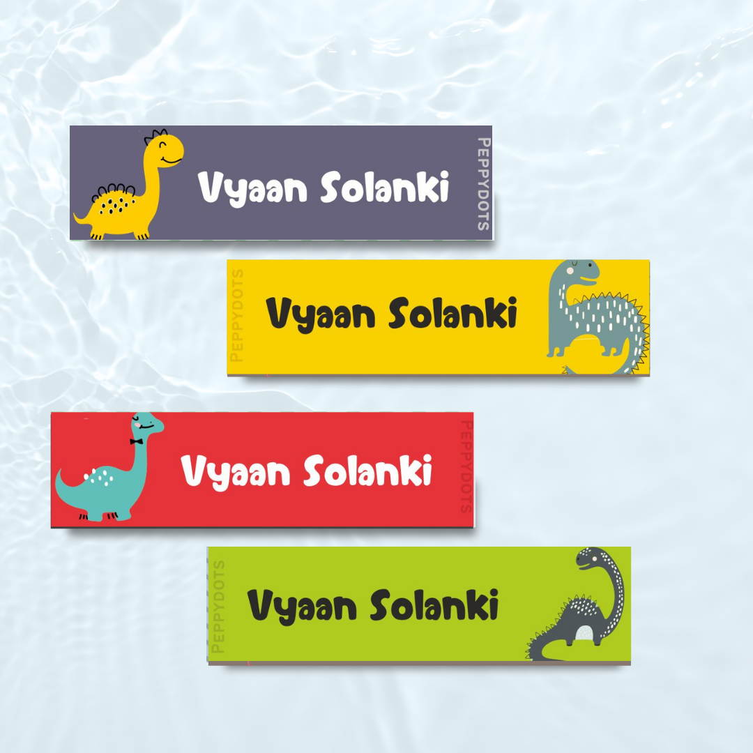 Waterproof Labels - Dinosaur Doxbox Store|]Peppydots