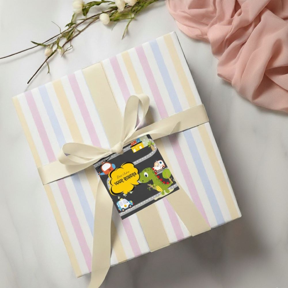 Gift Tag - Dinosaur Peppydots|]Peppydots