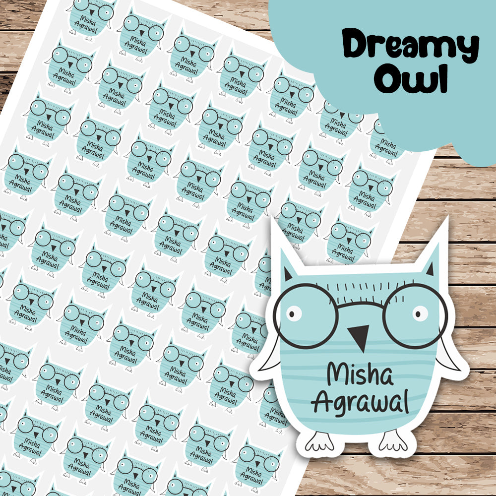 Fancy Shape Sticker - Dreamy Owl Peppydots|]Peppydots