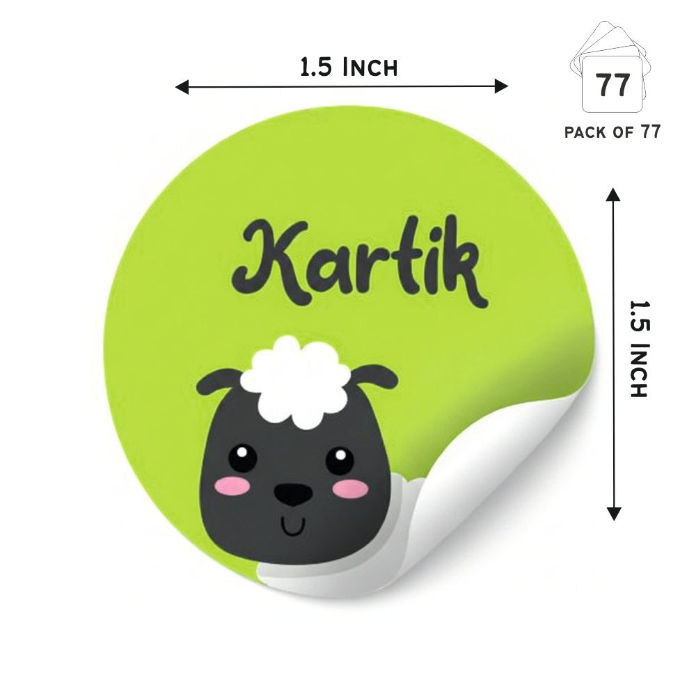 Round Waterproof Labels - Farm Animal Doxbox Store|]Peppydots