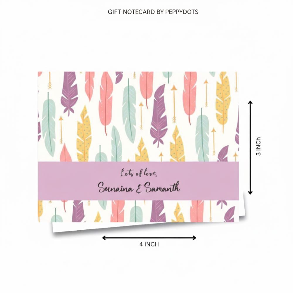 Gift notecard - Feather Doxbox Store|]Peppydots
