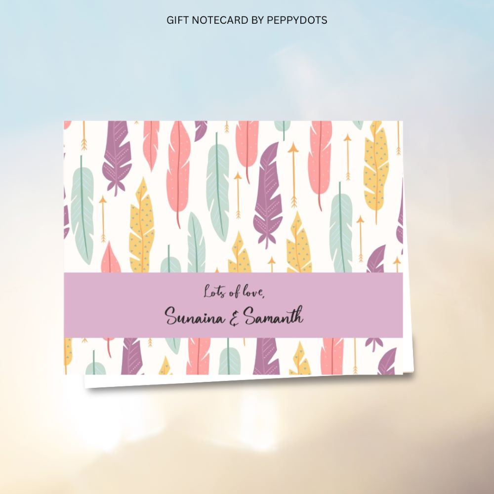 Gift notecard - Feather Doxbox Store|]Peppydots