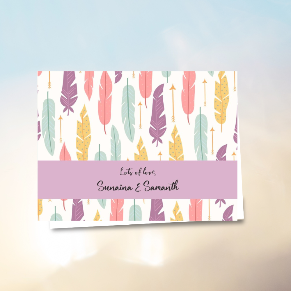 Gift Notecard - Feather Doxbox Store|]Peppydots