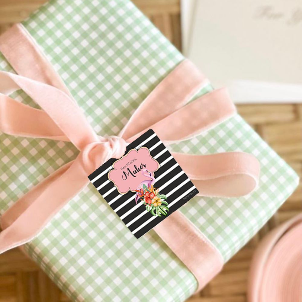 Gift Tag - Flamingo Peppydots|]Peppydots