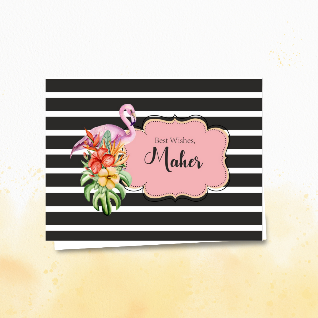 Gift Notecard - Flamingo Doxbox Store|]Peppydots