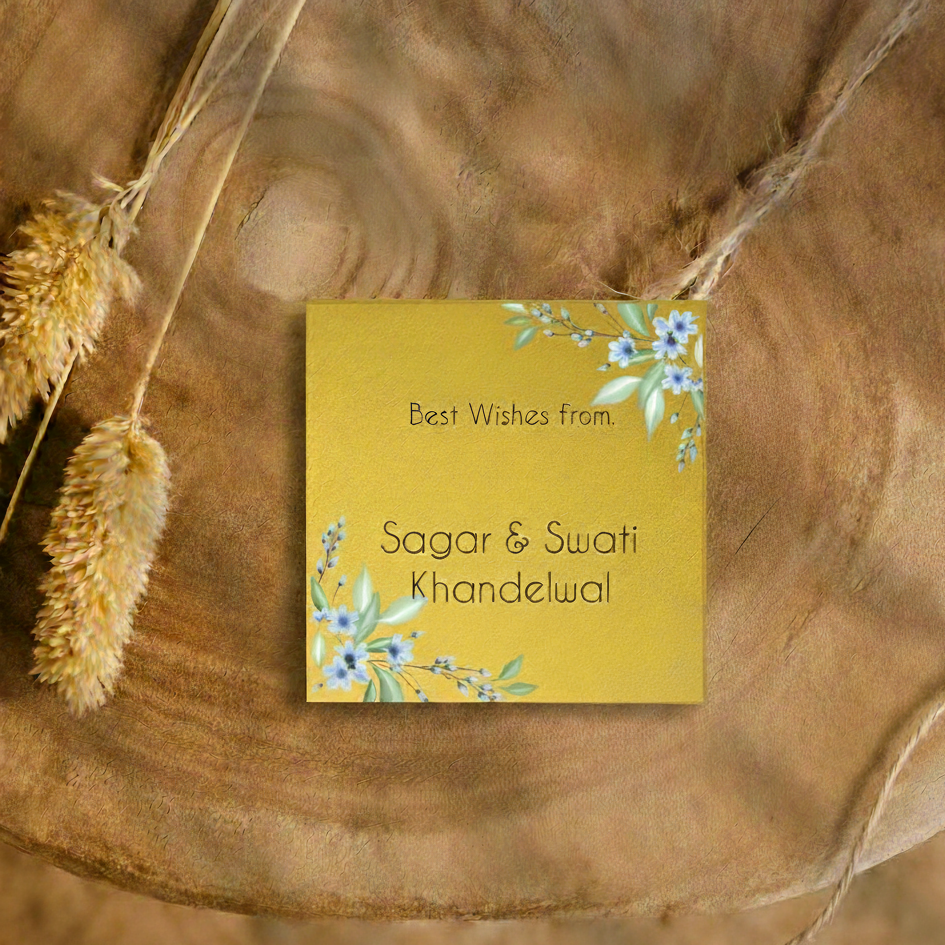 Golden Gift Tag - Floral Doxbox Store|]Peppydots