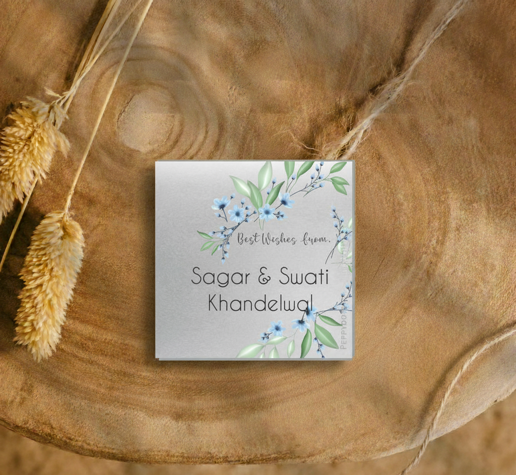 Silver Gift Tag - Floral Doxbox Store|]Peppydots