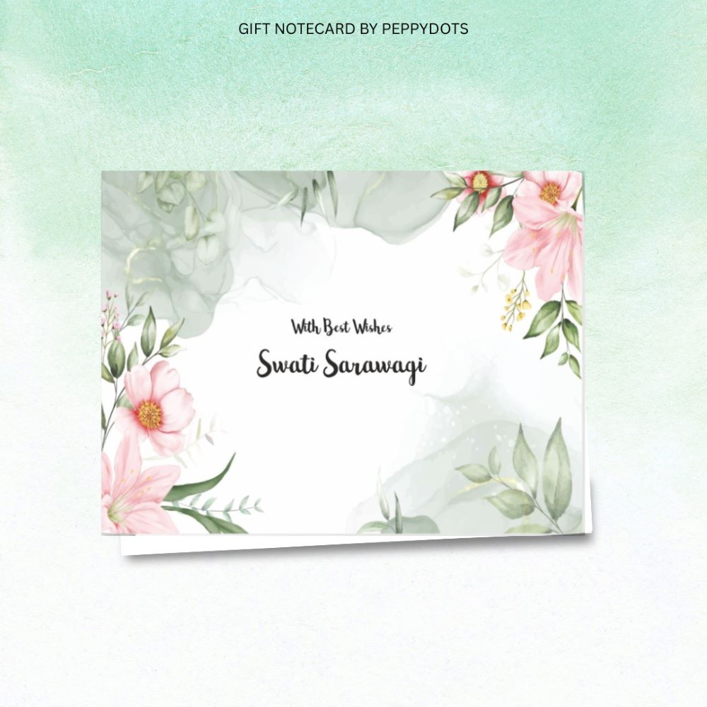 Gift notecard - Floral Pink Doxbox Store|]Peppydots