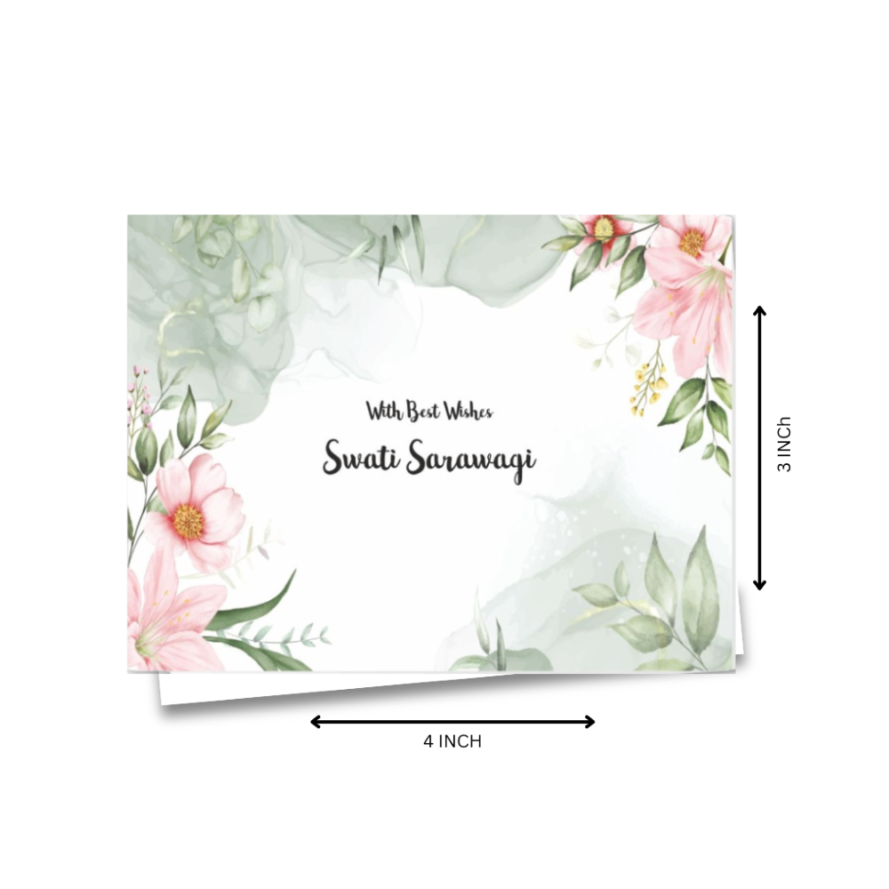 Gift Notecard - Floral Pink Doxbox Store|]Peppydots